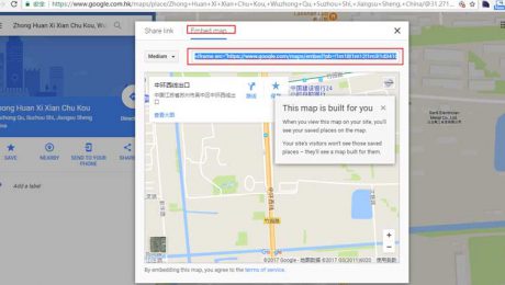 英文网站嵌入Google地图